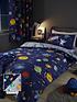  image of catherine-lansfield-lost-in-space-duvet-cover-set-blue