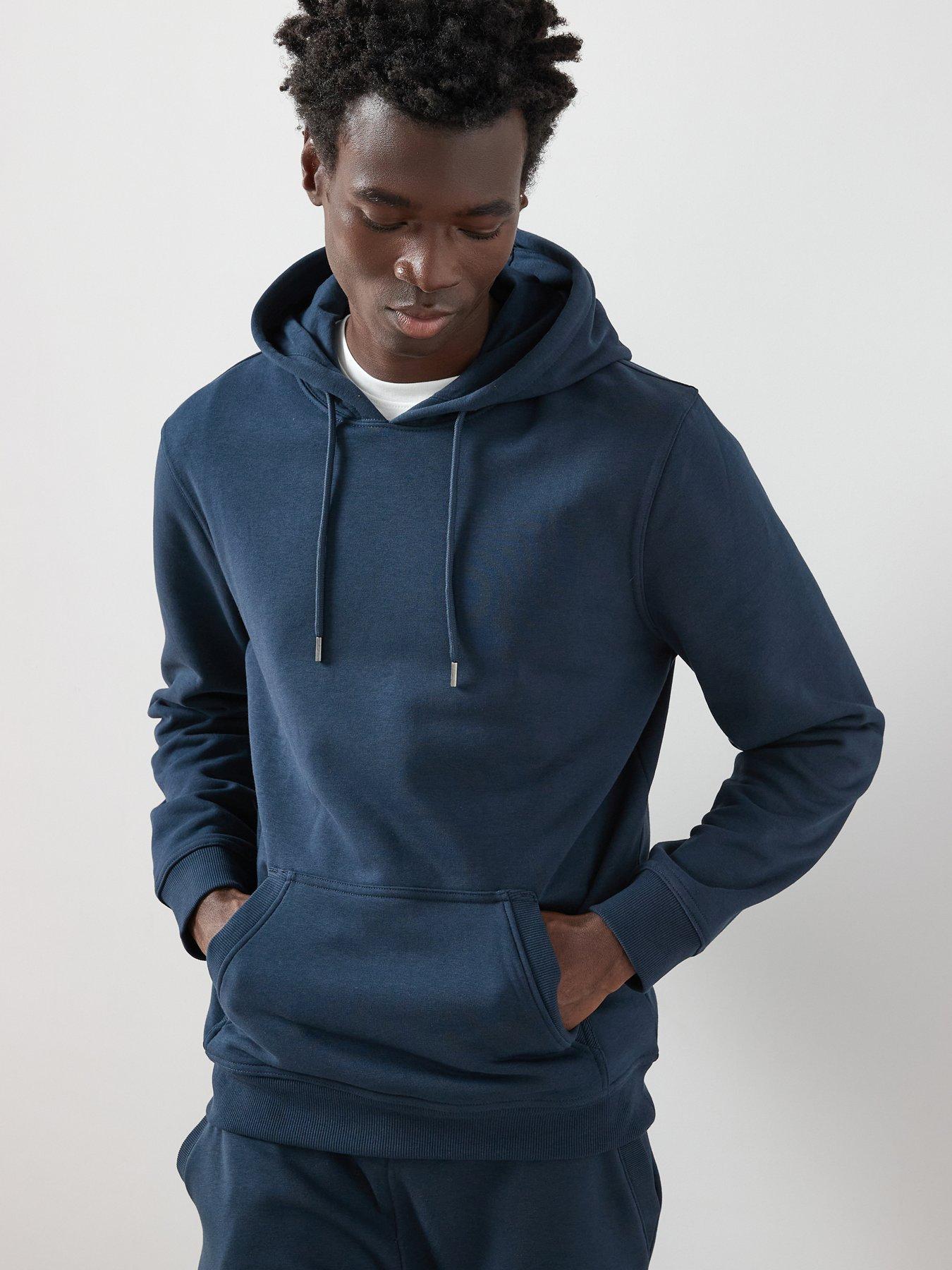 The Very Collection Cotton Rich Essentials Overhead Hoody - Navy