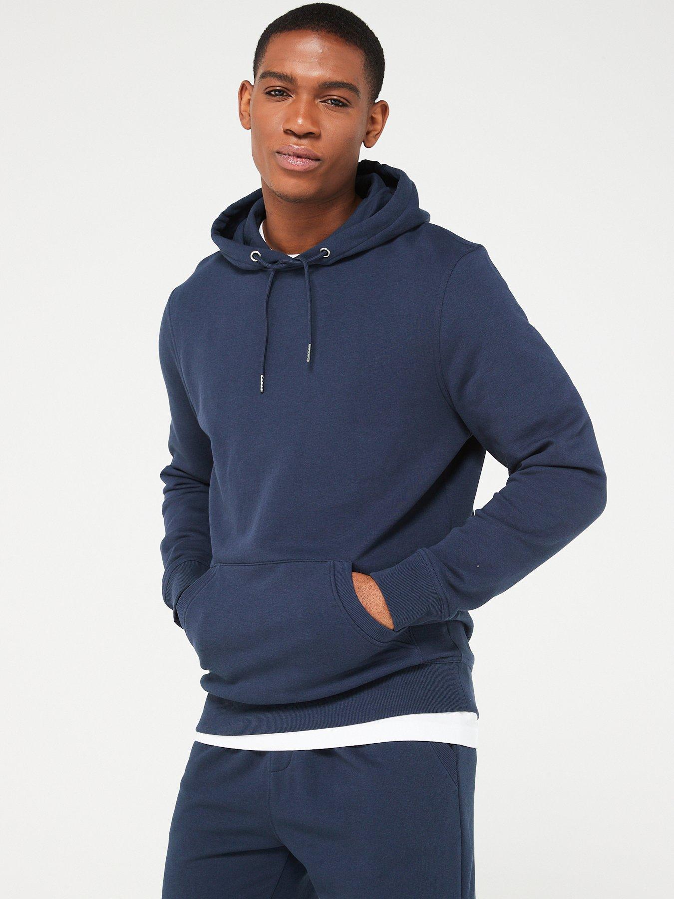 Image 1 of 6 of Very Man Essential Overhead Hoody - Navy