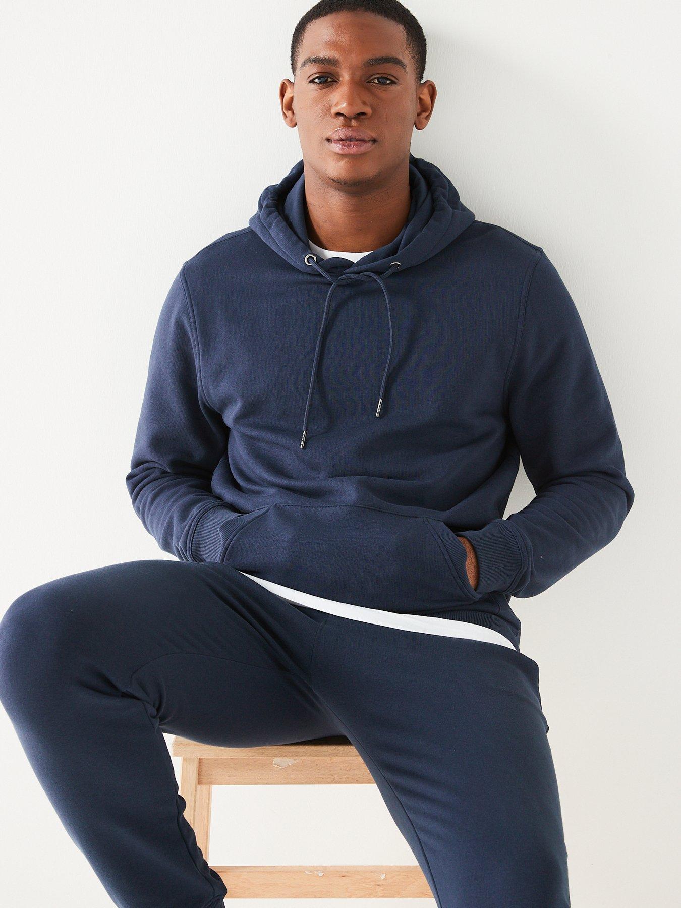 Image 4 of 6 of Very Man Essential Overhead Hoody - Navy