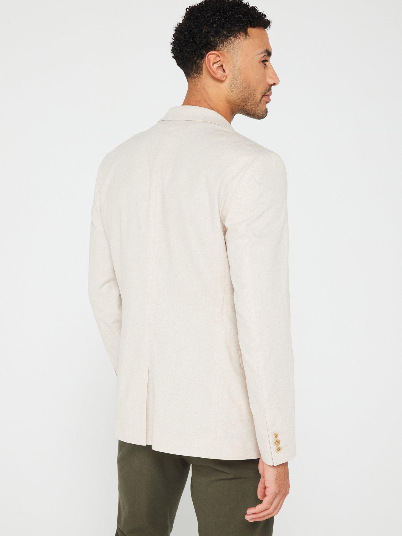 Very Man Linen Blazer - Stone | Very