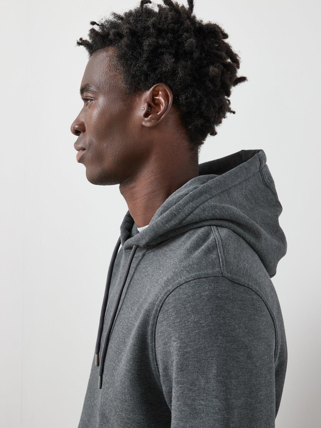 Image 4 of 6 of The Very Collection Cotton Blend Overhead Hoody - Charcoal
