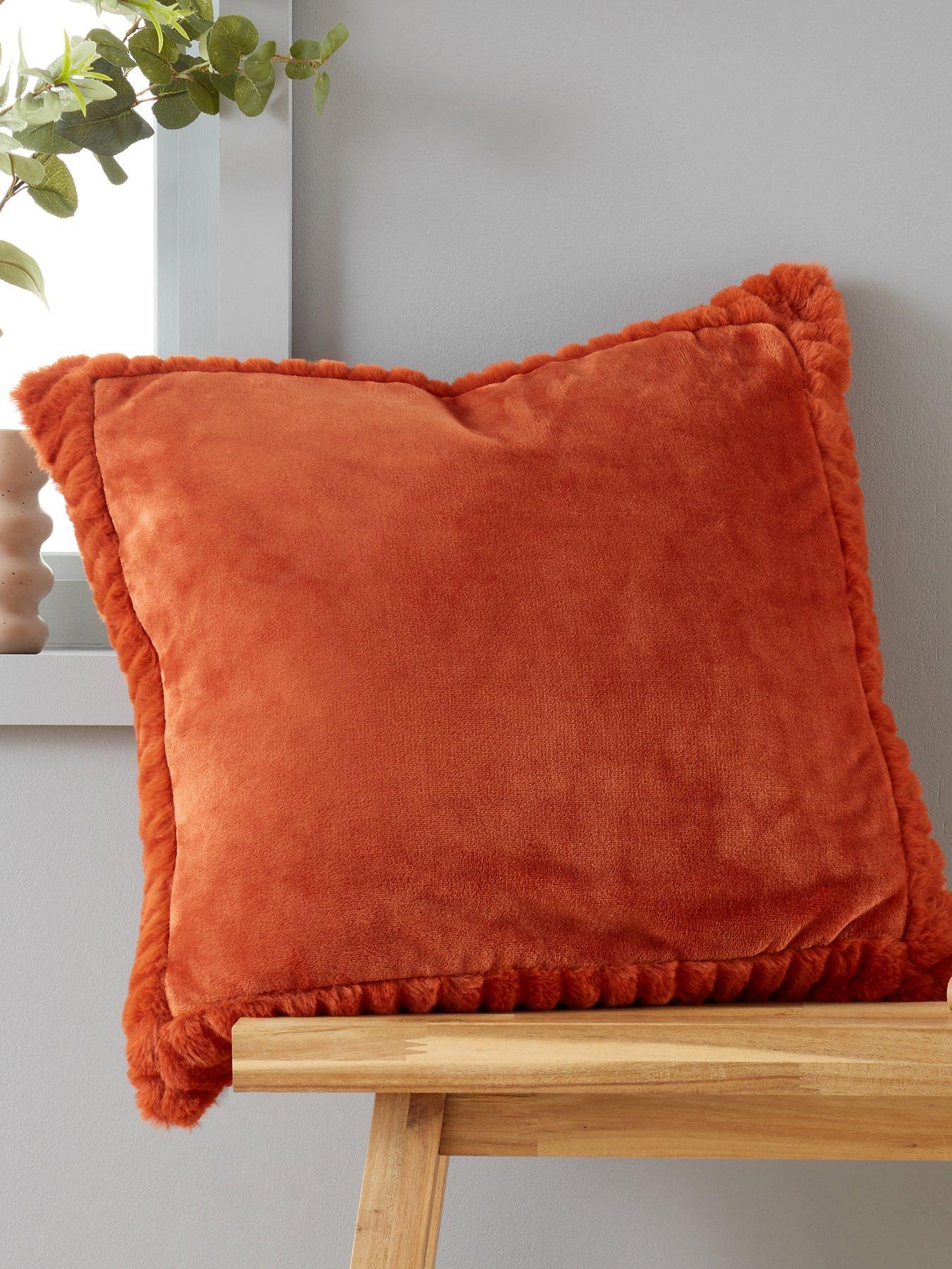 undefined Velvet  &  Faux Fur Cushion