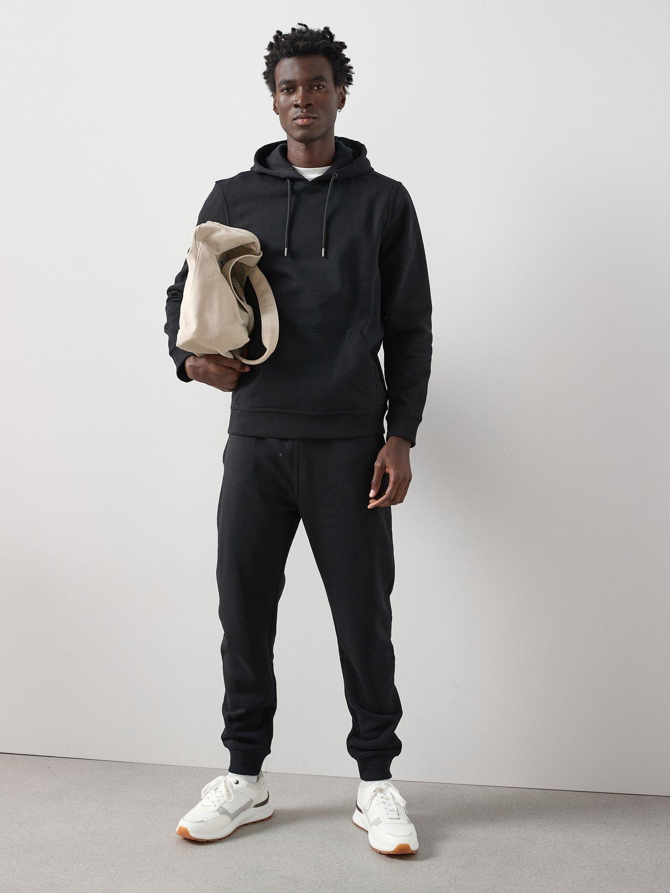 The Very Collection Cotton Blend Overhead Hoody Tracksuit - Black