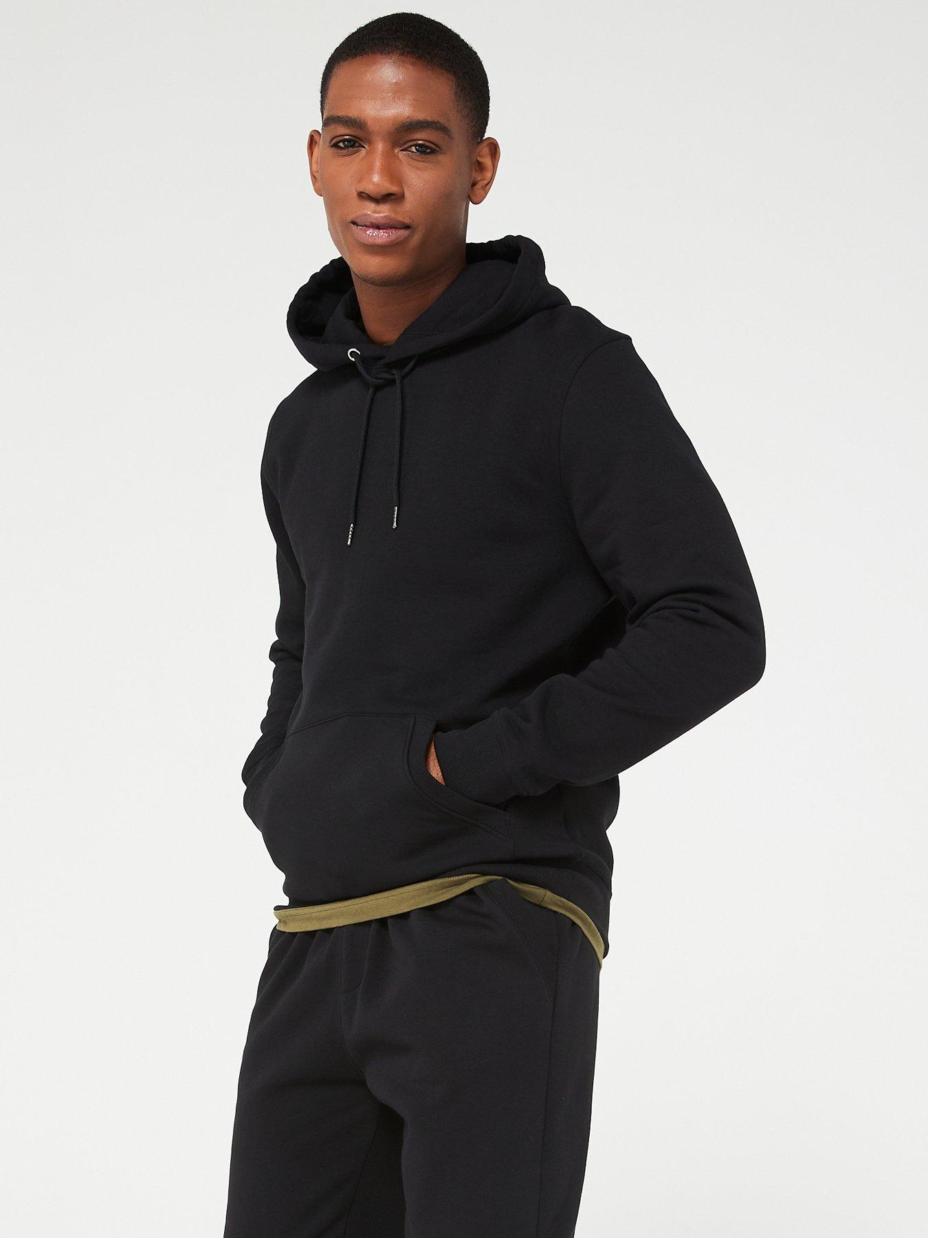 Image 3 of 6 of Very Man Overhead Hoody Tracksuit - Black