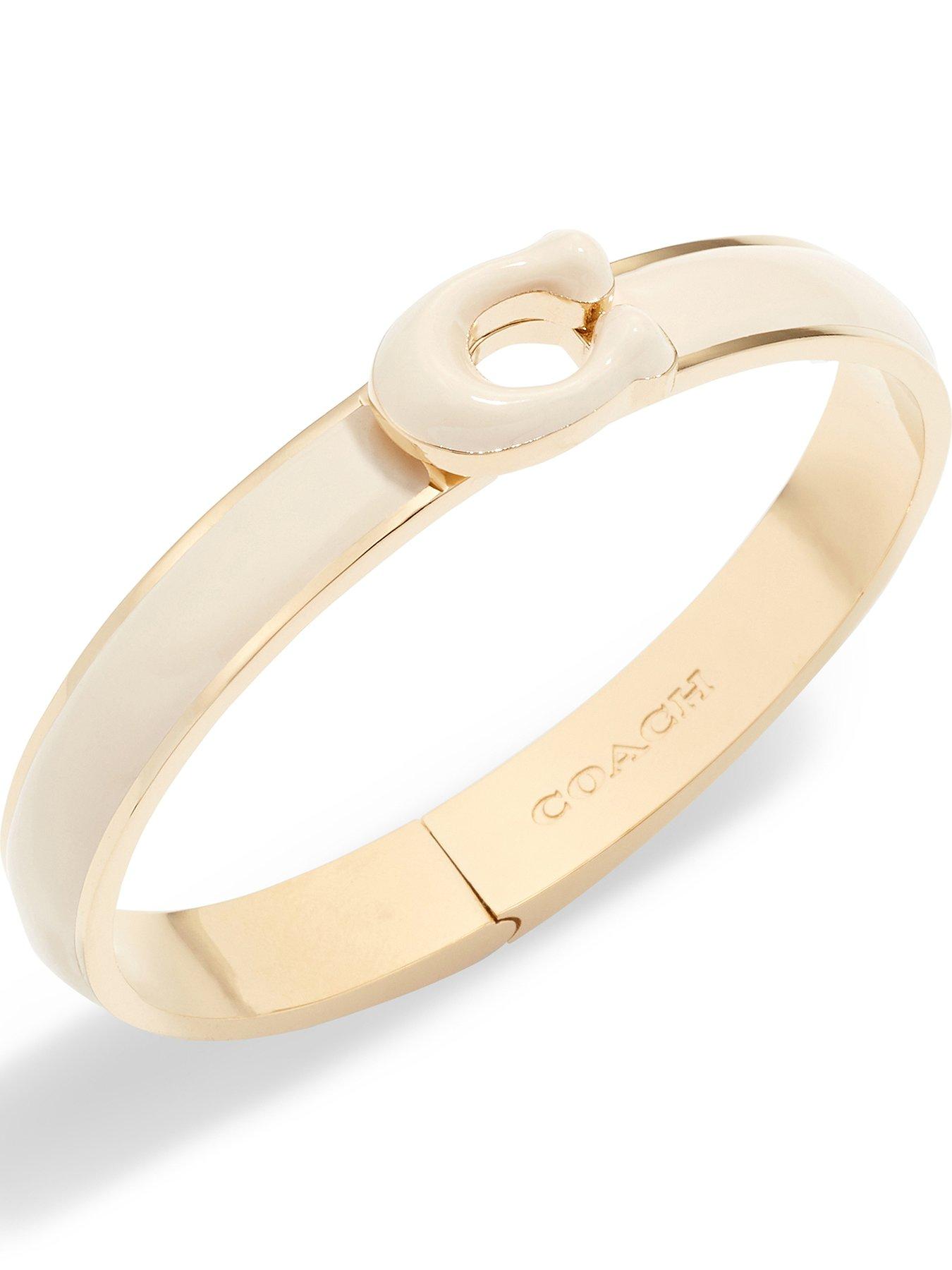 Coach rose best sale gold bangle