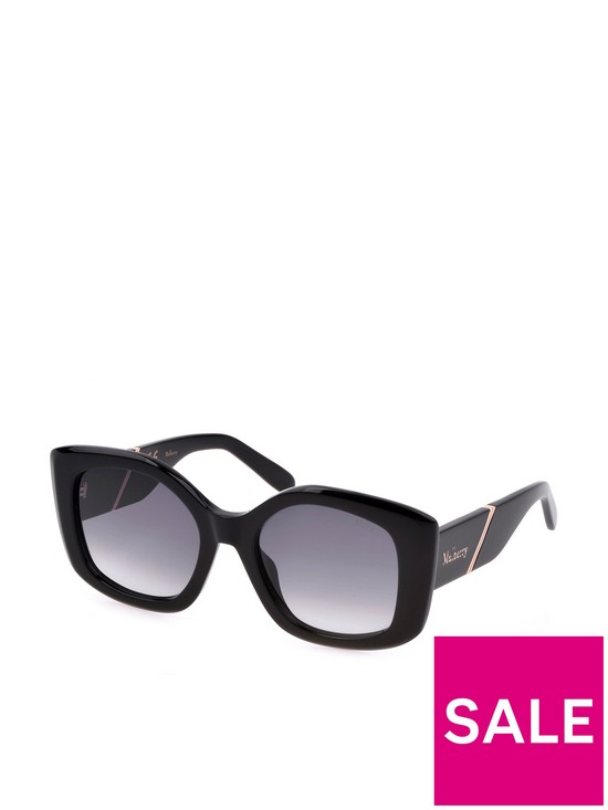front image of mulberry-square-oversized-frame-sunglass