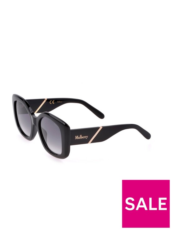 back image of mulberry-square-oversized-frame-sunglass