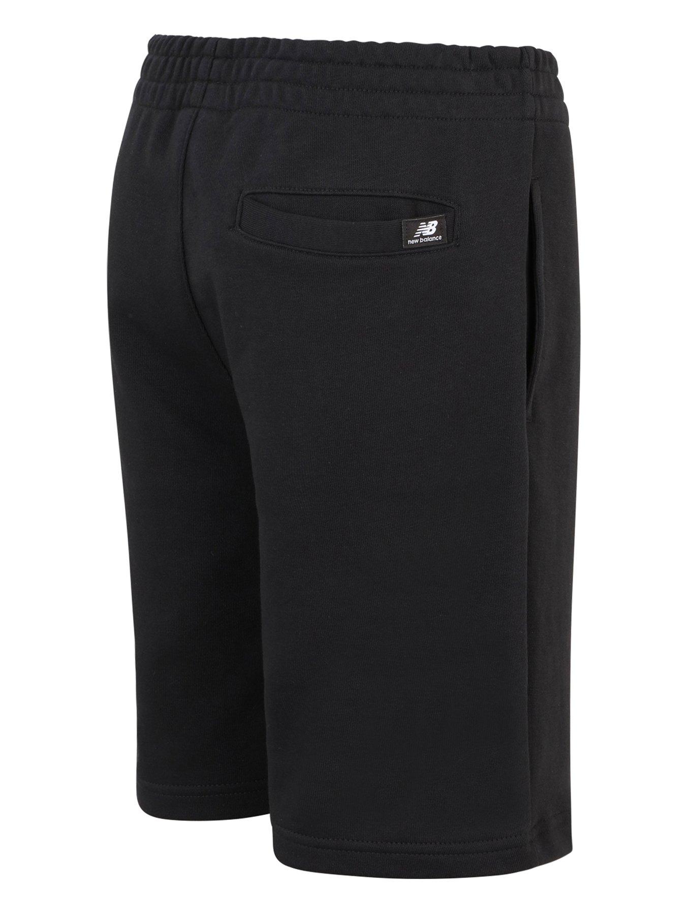 New Balance Essentials Stacked Logo Short - Black | Very.co.uk