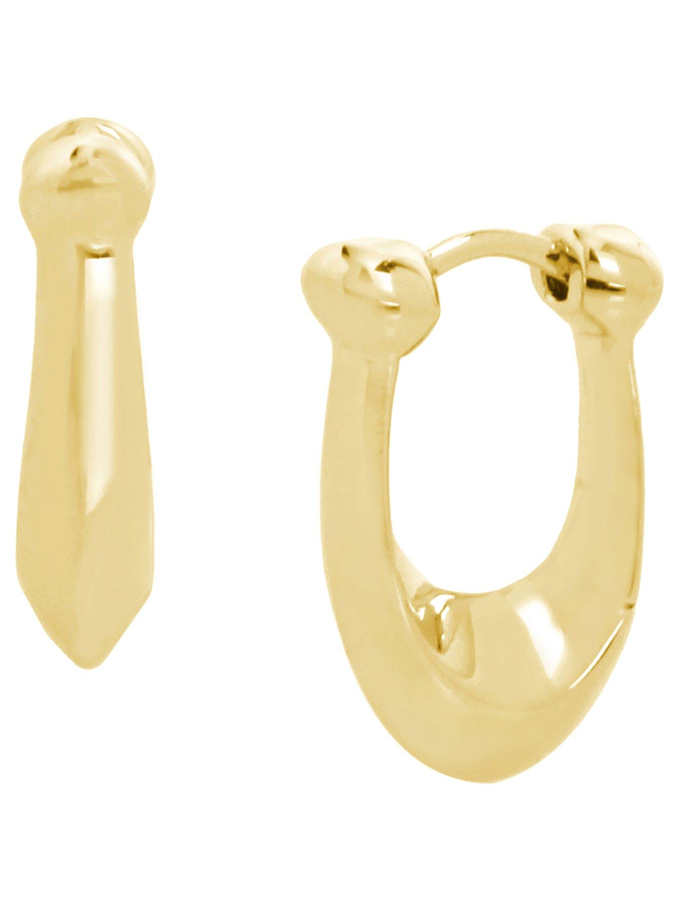 COACH C Huggie Earring - Shiny Gold