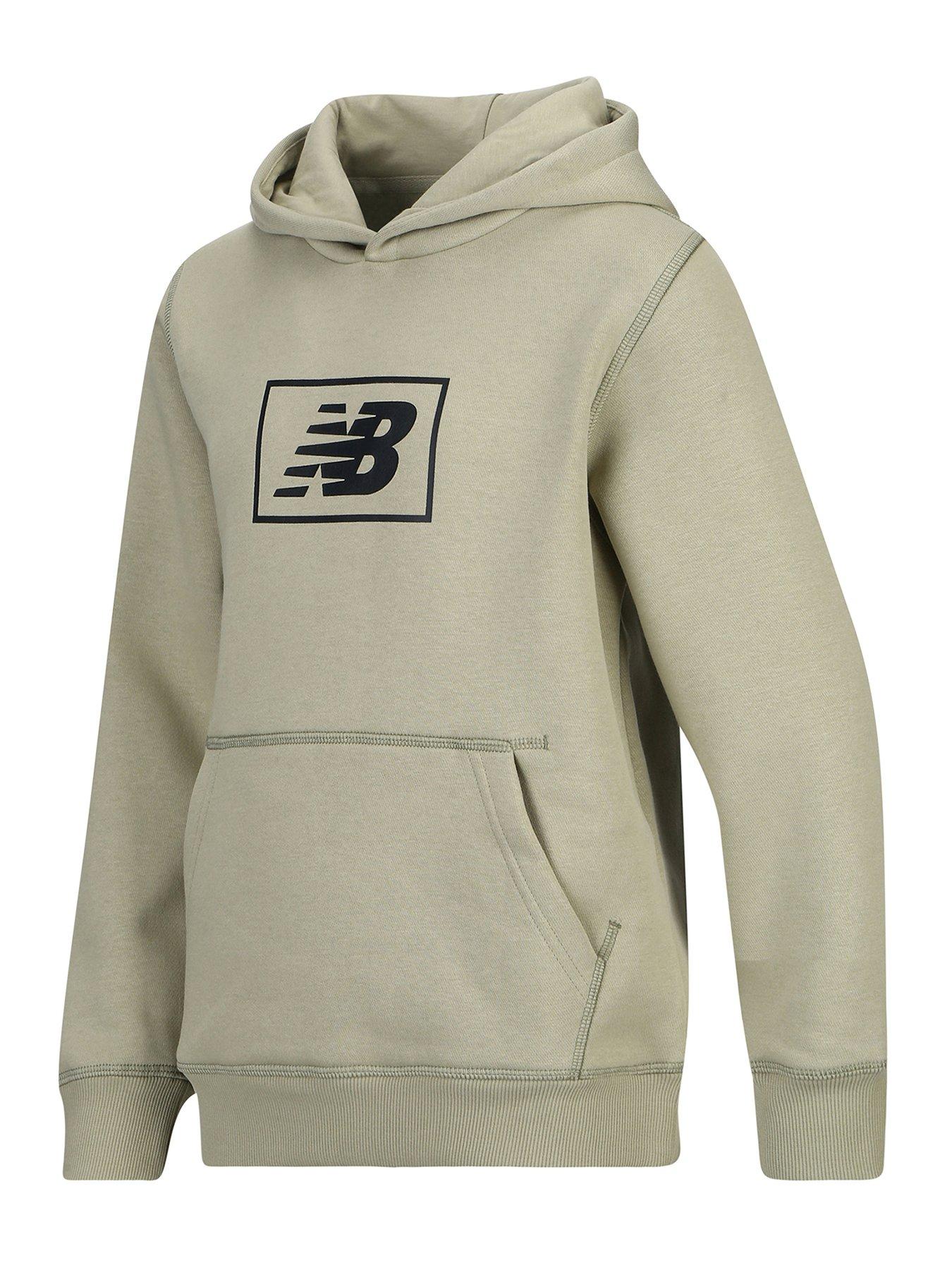 New Balance Essentials Brushed Back Hoodie Green Very