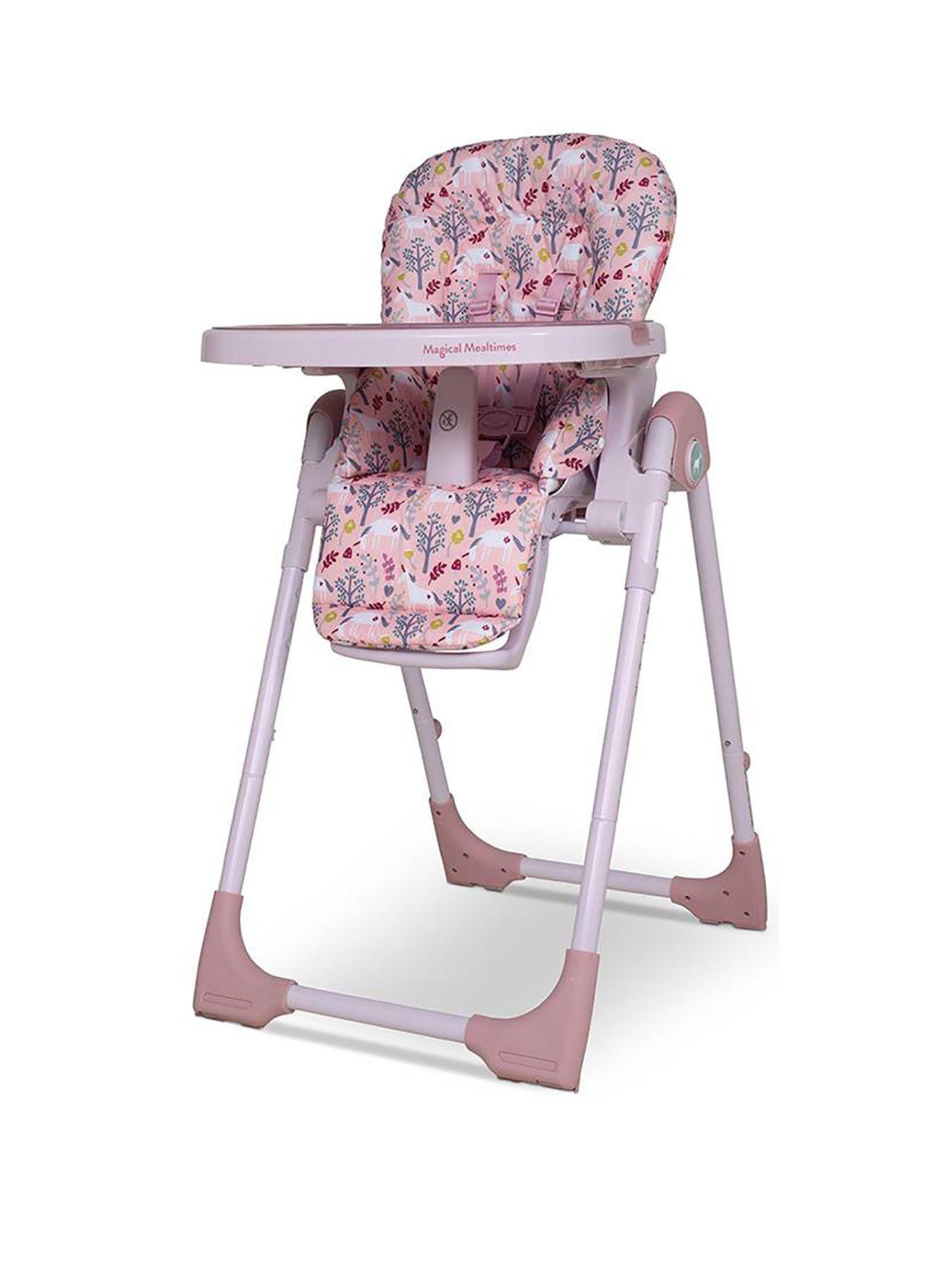 undefined Noodle 0+ Highchair, with Newborn Recline - Unicorn Garden