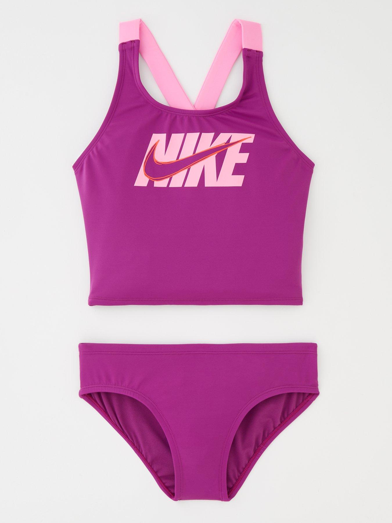 Nike Older Kids' (Girls') T-Crossback Midkini Swim Set. Nike UK