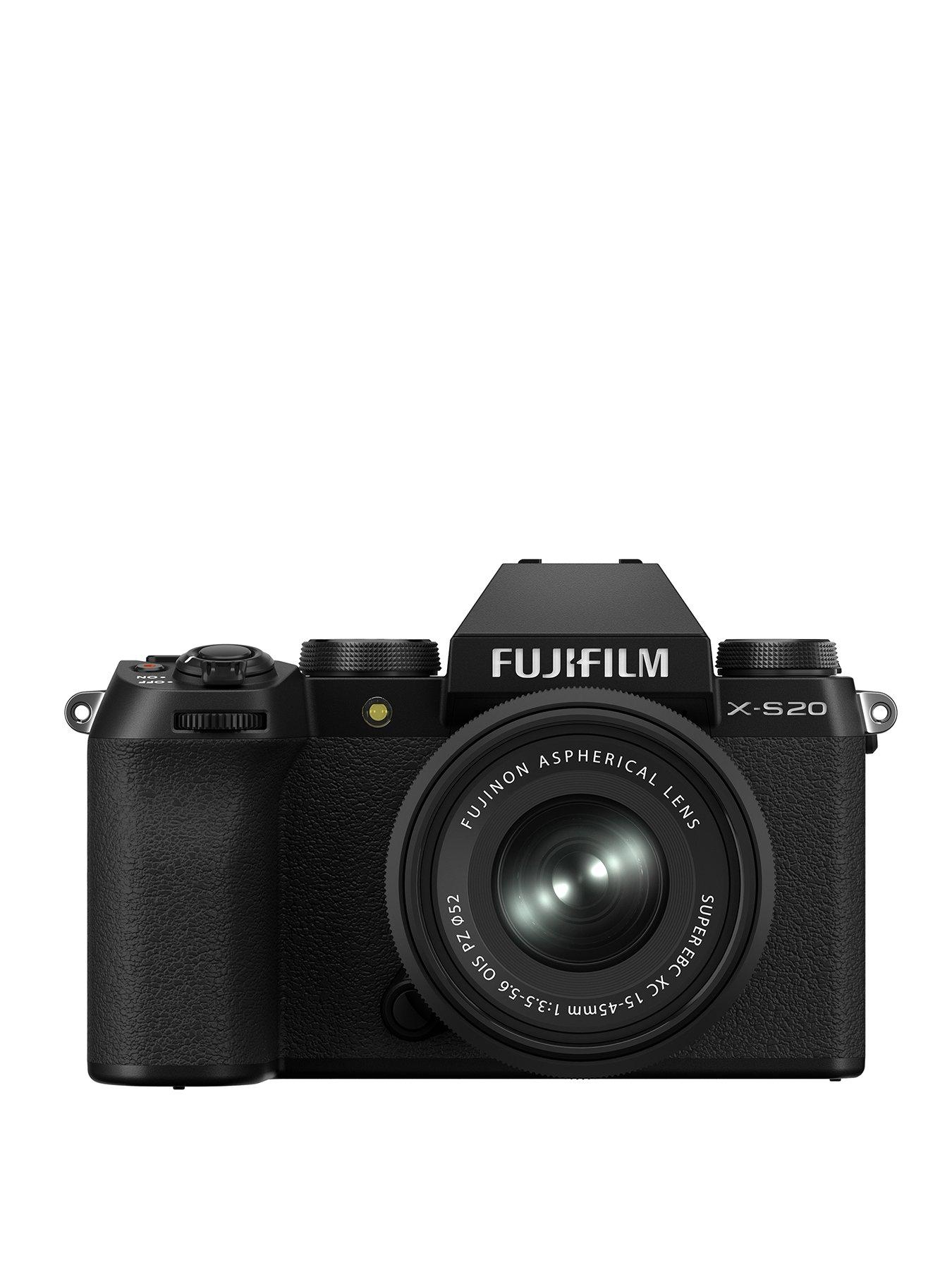 Fujifilm X-S20 Mirrorless Digital Camera with XC15-45mm F3.5-5.6 OIS PZ  Lens - Black | very.co.uk