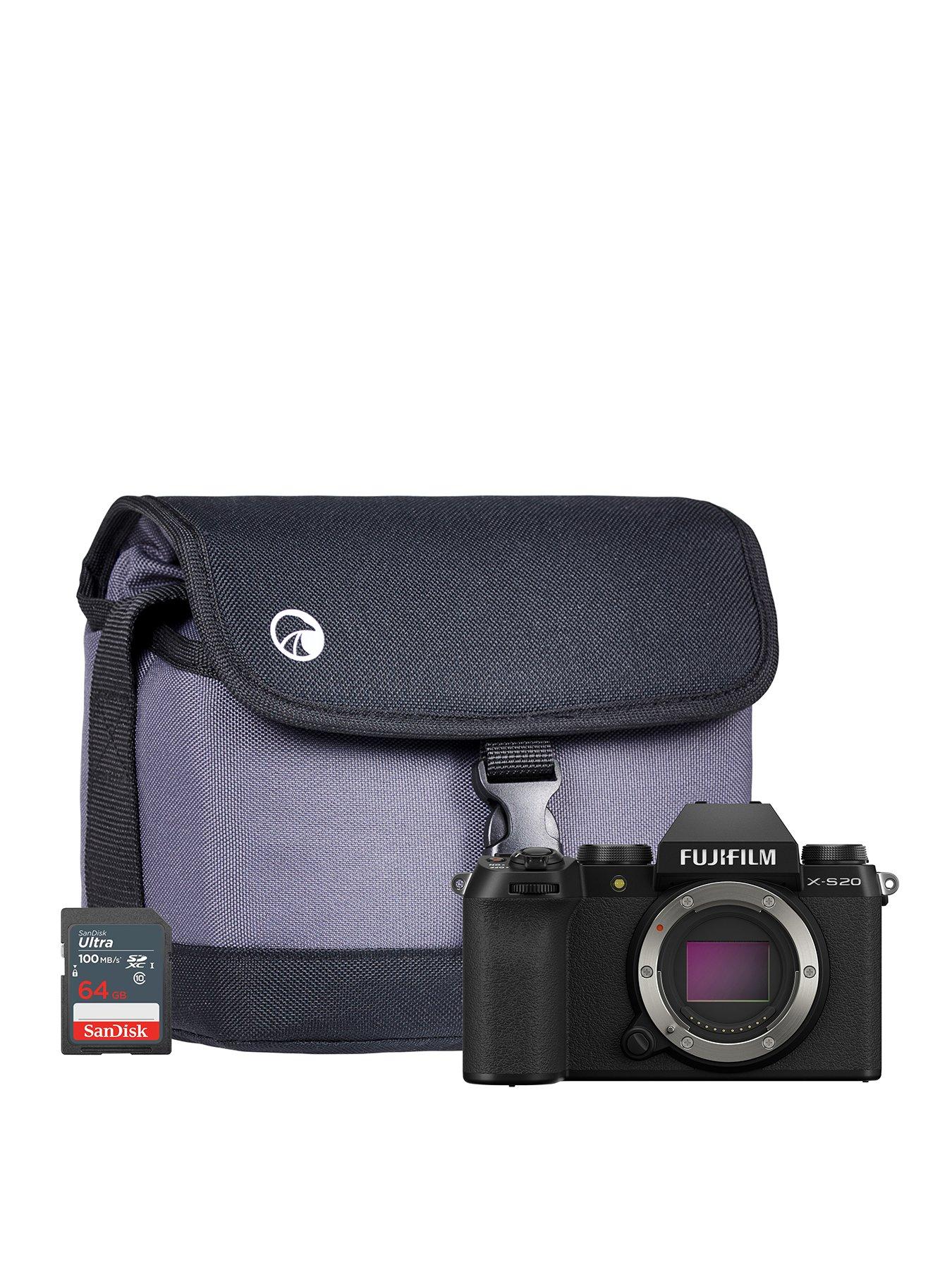 undefined X-S20 Mirrorless Digital Camera - Black - Camera + Sandisk 64GB SD Card + System Bag