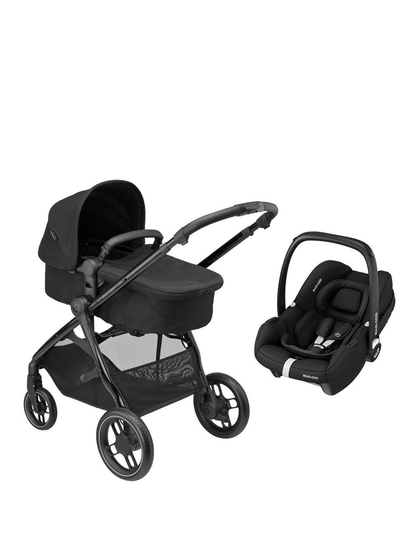 Image 1 of 8 of Maxi-Cosi Zelia Luxe Cabriofix i-Size Travel System - Twillic Black