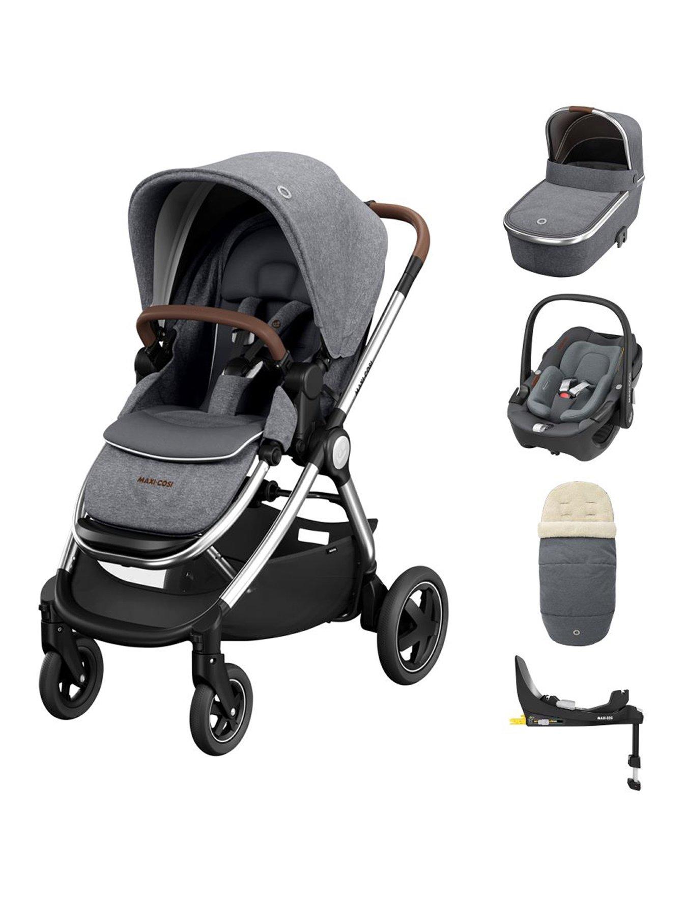 Maxi-Cosi Adorra Luxe Pebble 360 Travel System - Twillic Grey