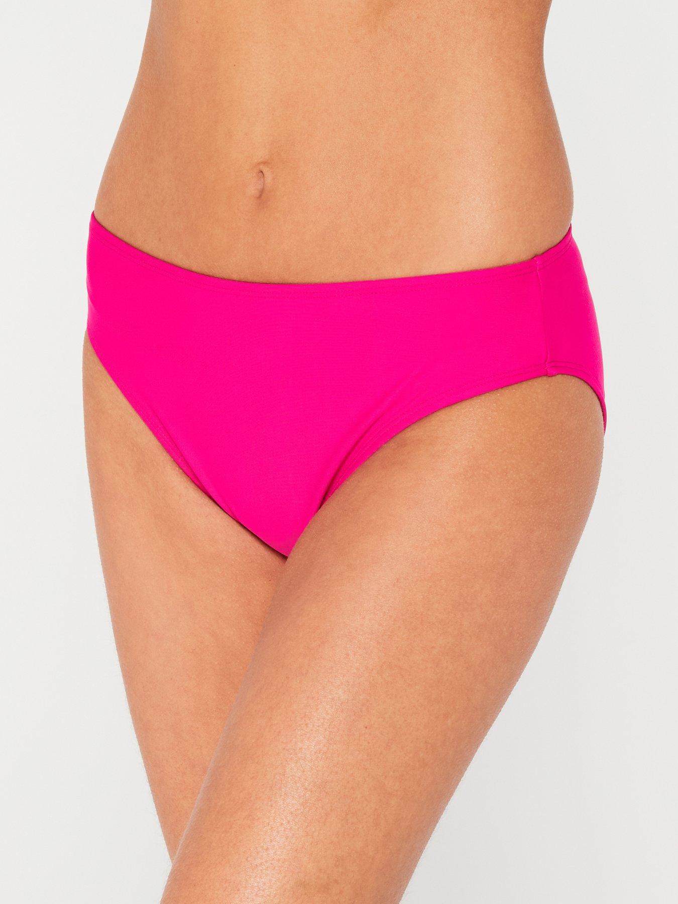 undefined Shape Enhancing Mid Rise Bikini Brief - Pink