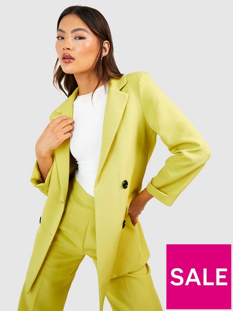 boohoo-contrast-button-tailored-blazer-lime