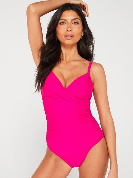 everyday-shape-enhancing-twist-swimsuit-pink