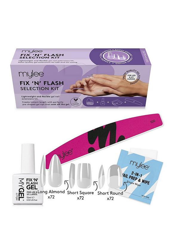 Image 1 of 6 of Mylee Fix N Flash Nail Extension Selection Kit