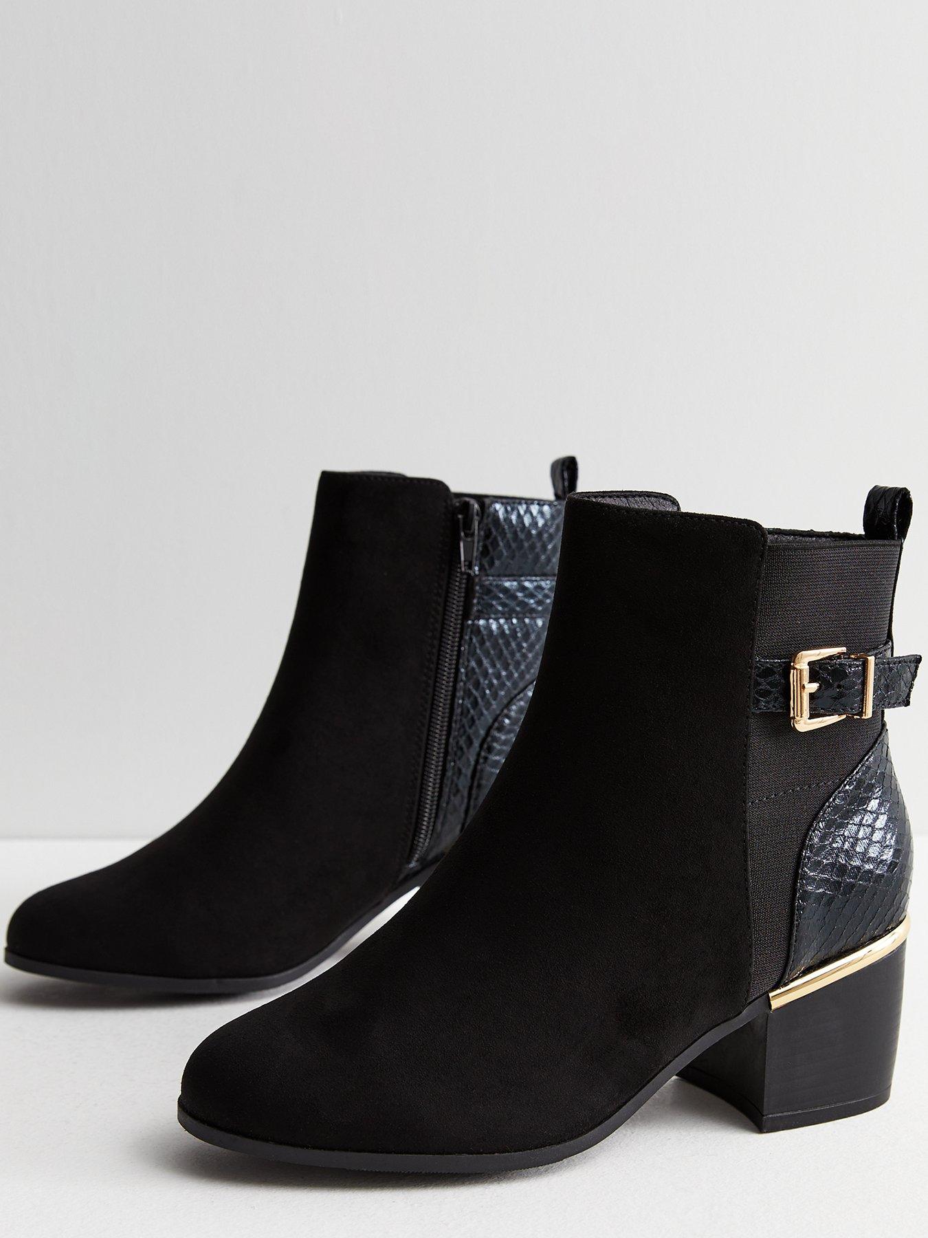 new look ankle boots wide fit