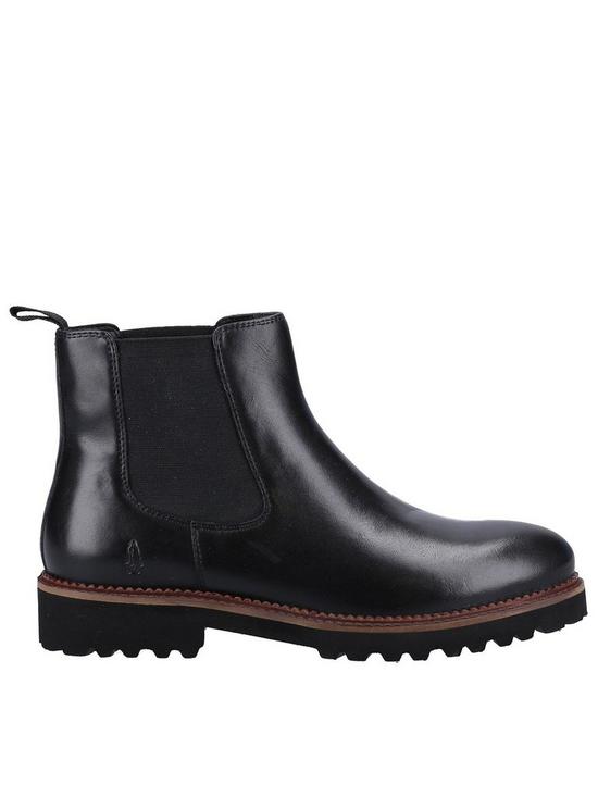 front image of hush-puppies-gwyneth-chelsea-boot-black