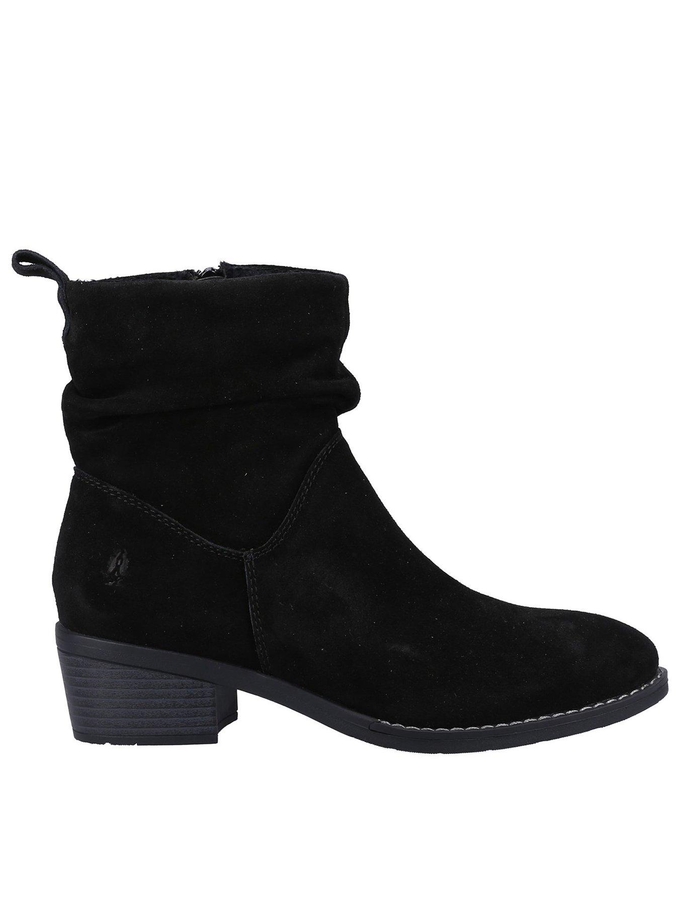 Hush Puppies Iris Ruched Ankle Boot, Black, Size 6, Women - Image 2