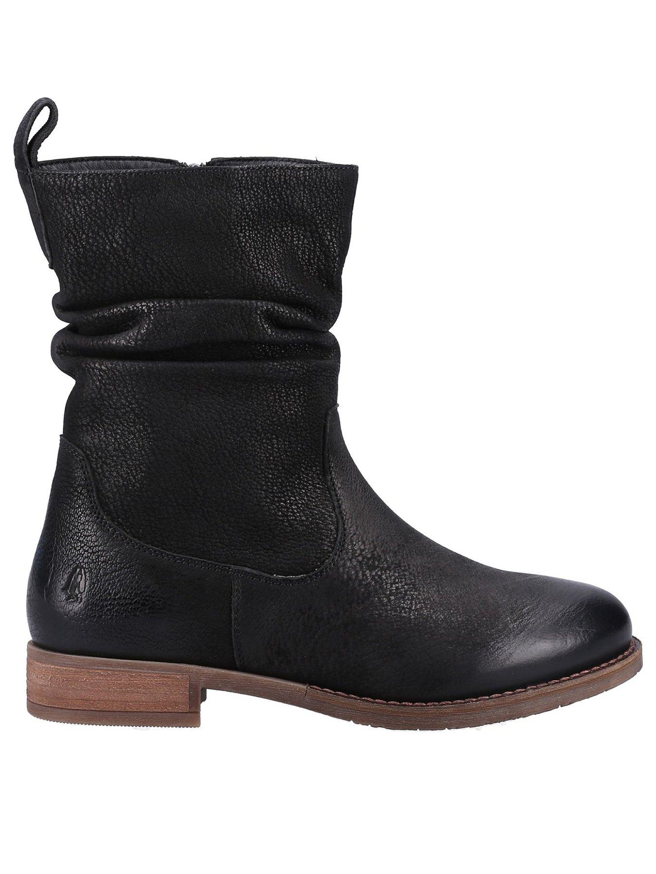 Hush Puppies Emilia Ruched Ankle Boot - Black