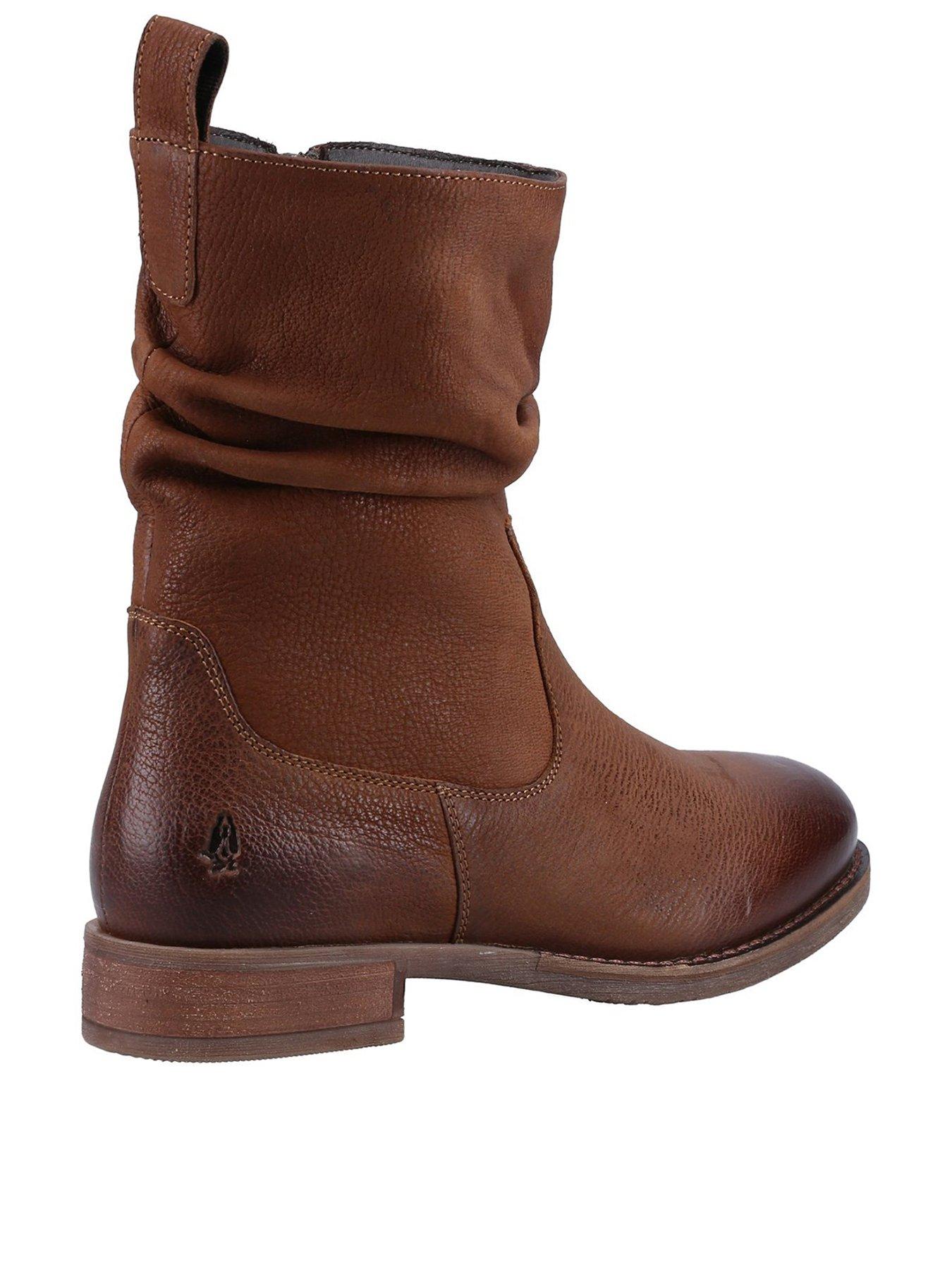 Hush Puppies Emilia Ruched Ankle Boot Tan Very.co.uk
