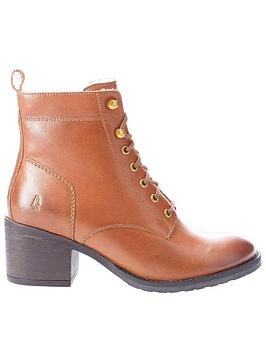 hush puppies harriet lace ankle boot - tan