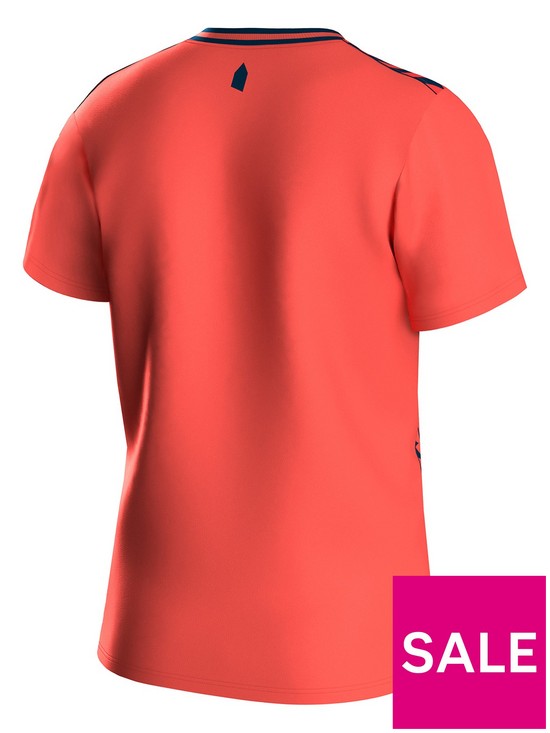 back image of fanatics-hummel-everton-mens-2324-short-sleeved-away-shirt-pink