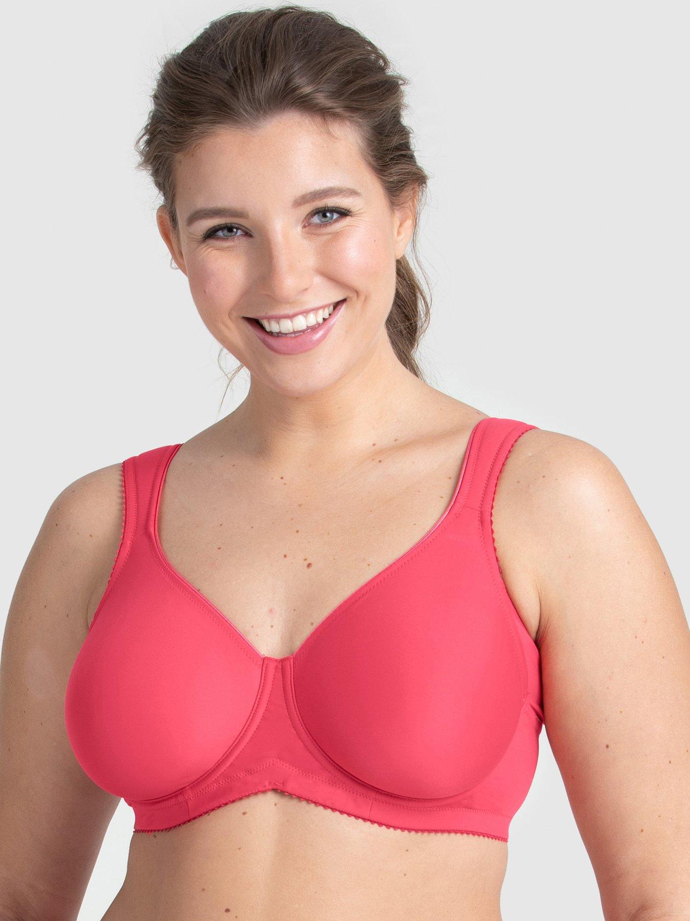 Miss Mary of Sweden Stay Fresh Underwired Bra With Moulded Cups, Pink, Size 46B, Women
