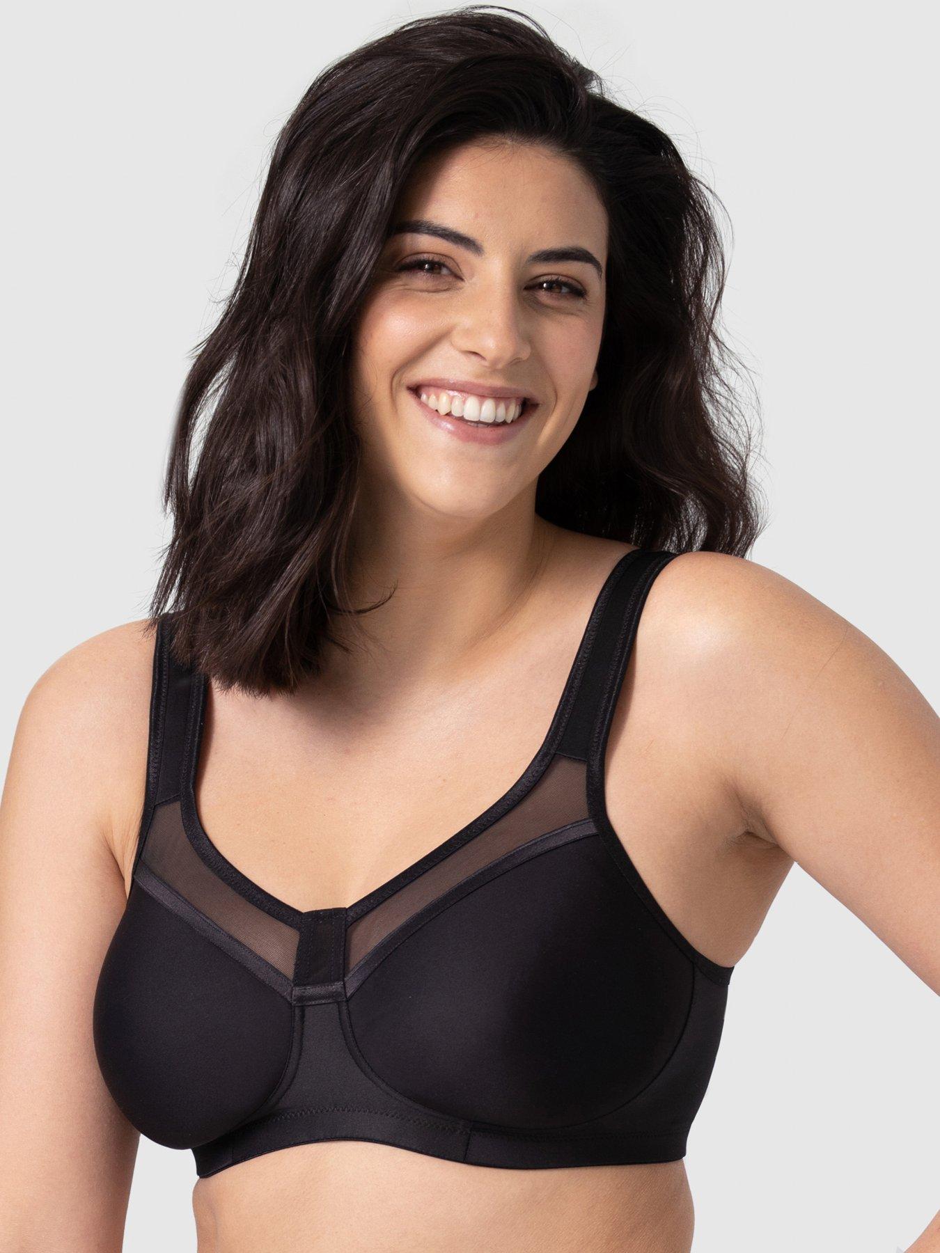 Miss Mary of Sweden Sweet Senses Non Wired T-shirt Bra, Black, Size 32C, Women
