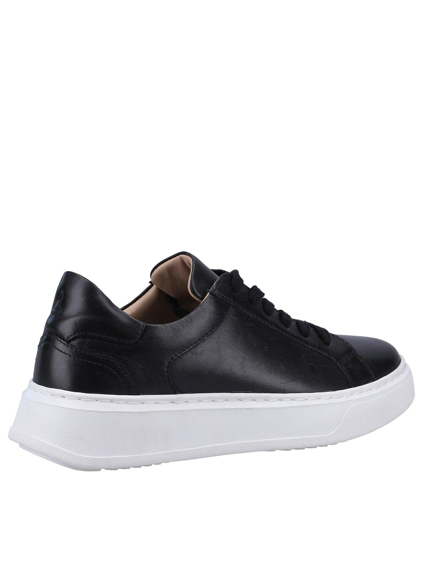 Hush Puppies Camille Lace Cupsole Trainer - Black | Very.co.uk