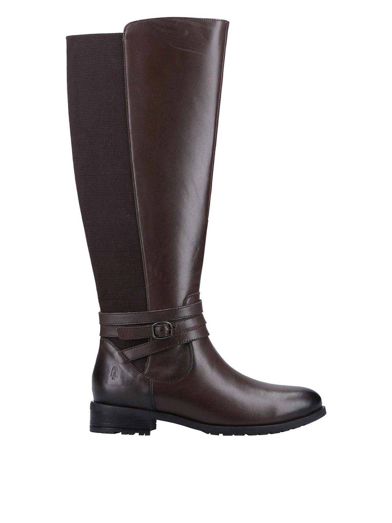 Image 1 of 4 of Hush Puppies Vanessa Buckle Knee Boot - Brown