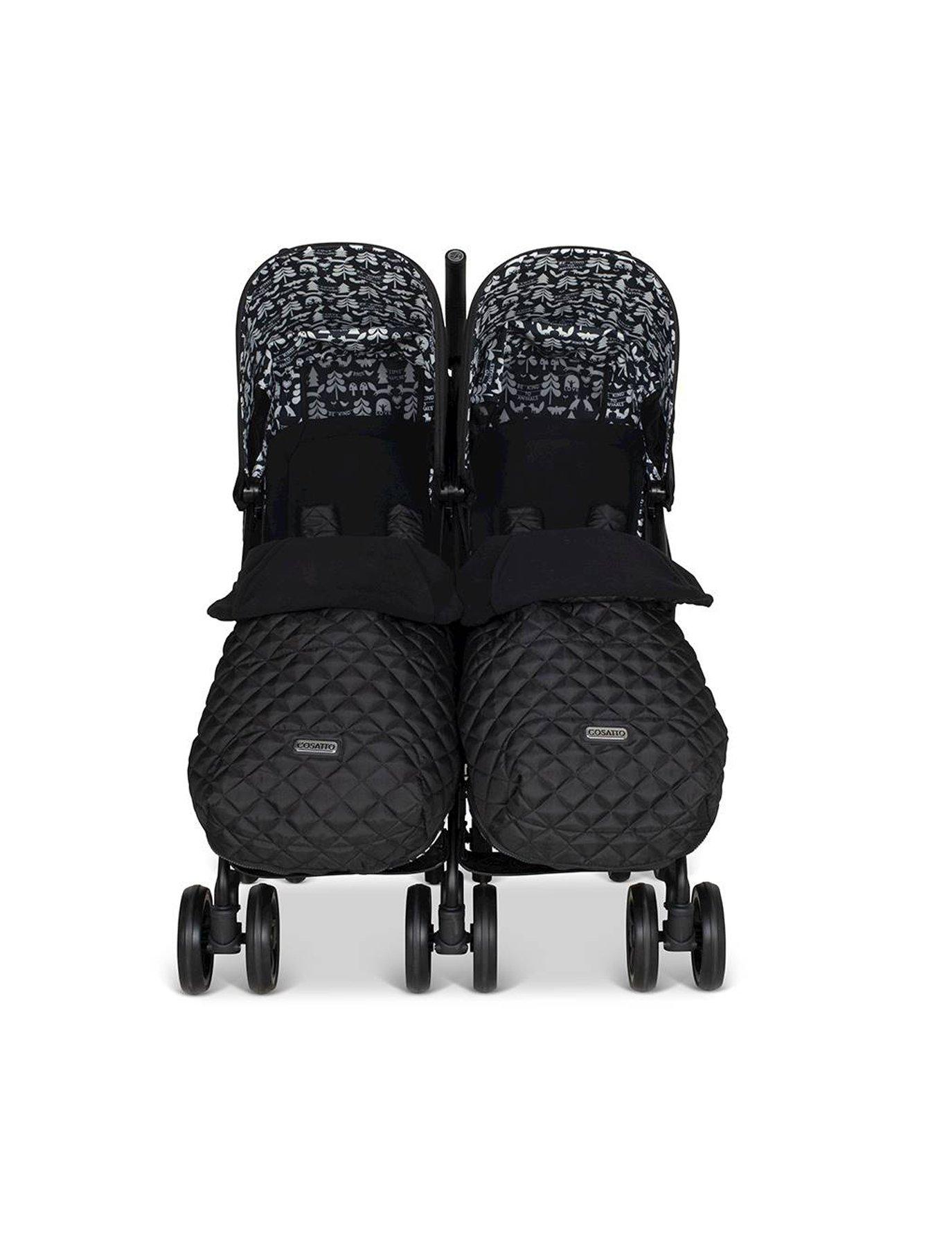 Cosatto Supa Dupa Twin Stroller Silhouette Very