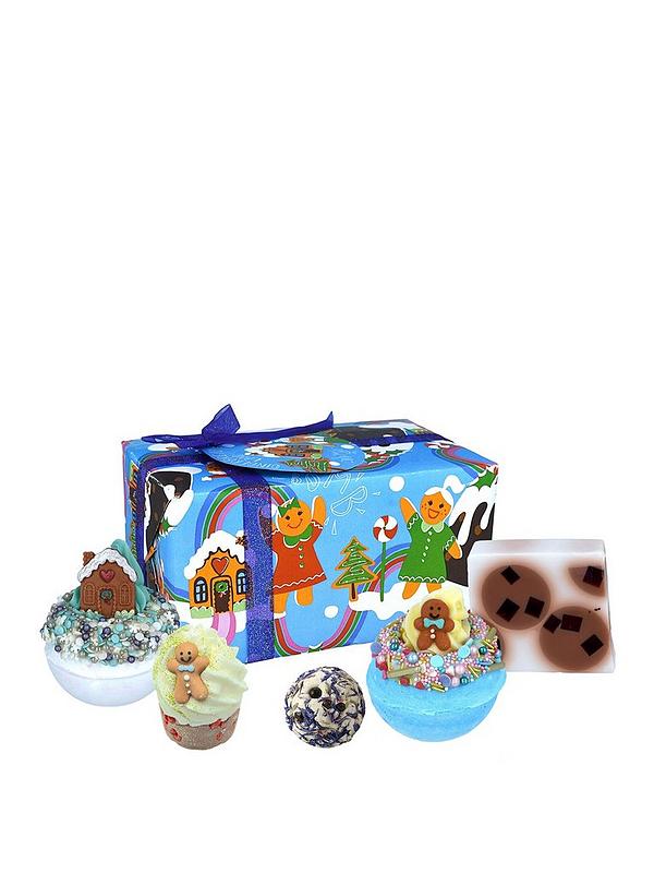 Image 1 of 1 of Bomb Cosmetics Gingerbread Town Bath Bomb Gift Set