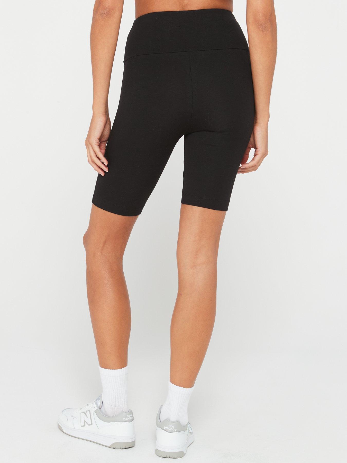 Black high waisted cycling shorts hot sale