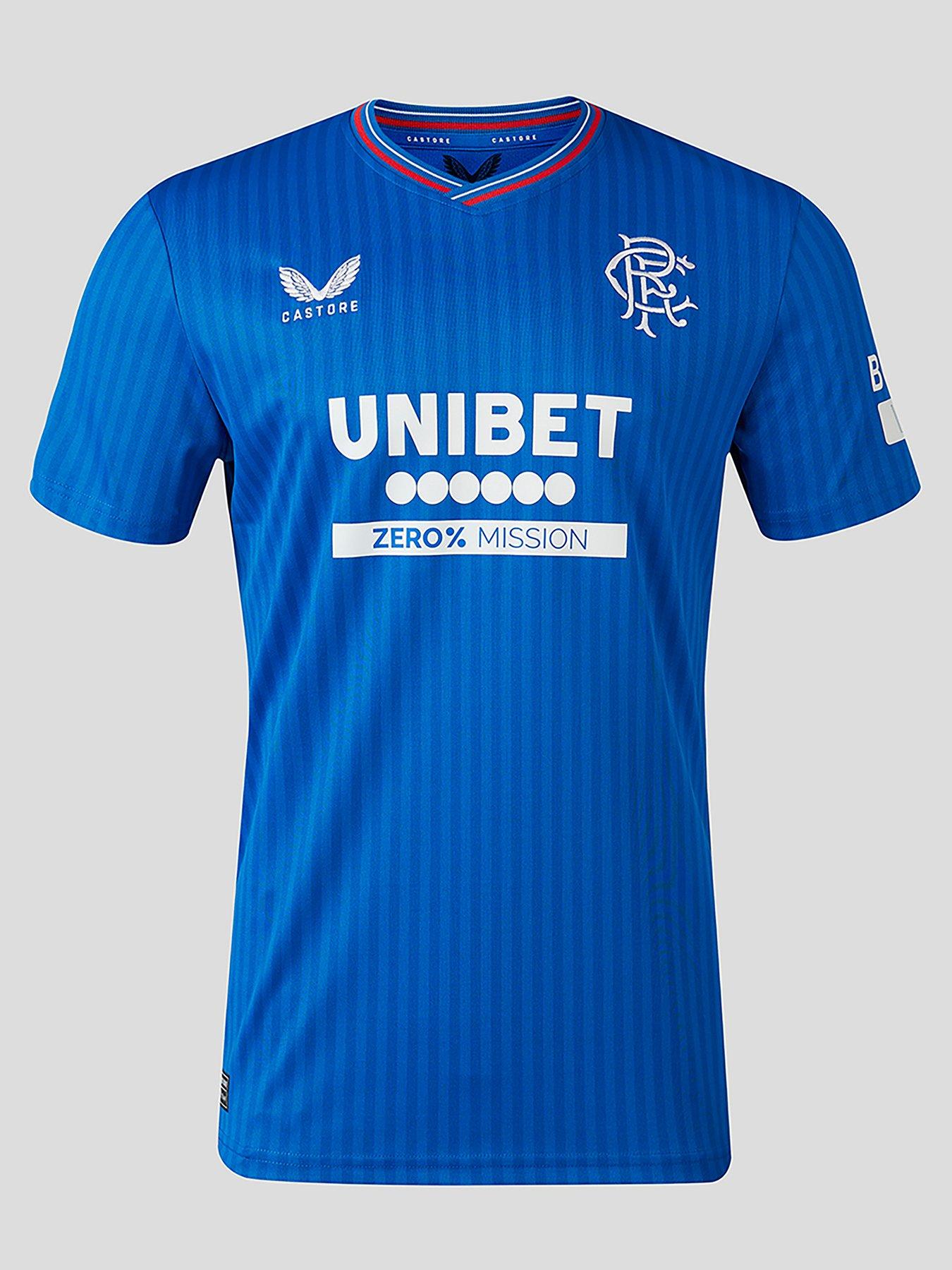 Castore Rangers Mens 23/24 Home Stadium Replica Shirt - Blue | Very
