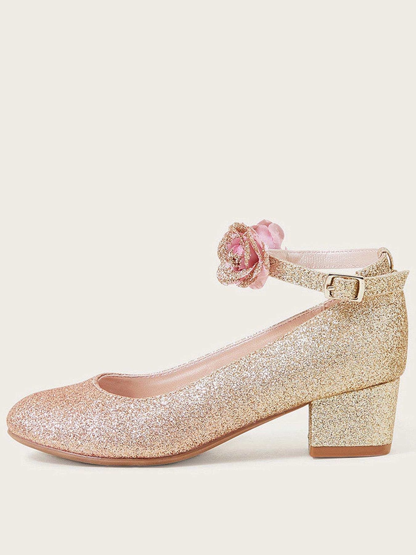 undefined Girls Ombre Truth Flower Heel Shoes - Pink