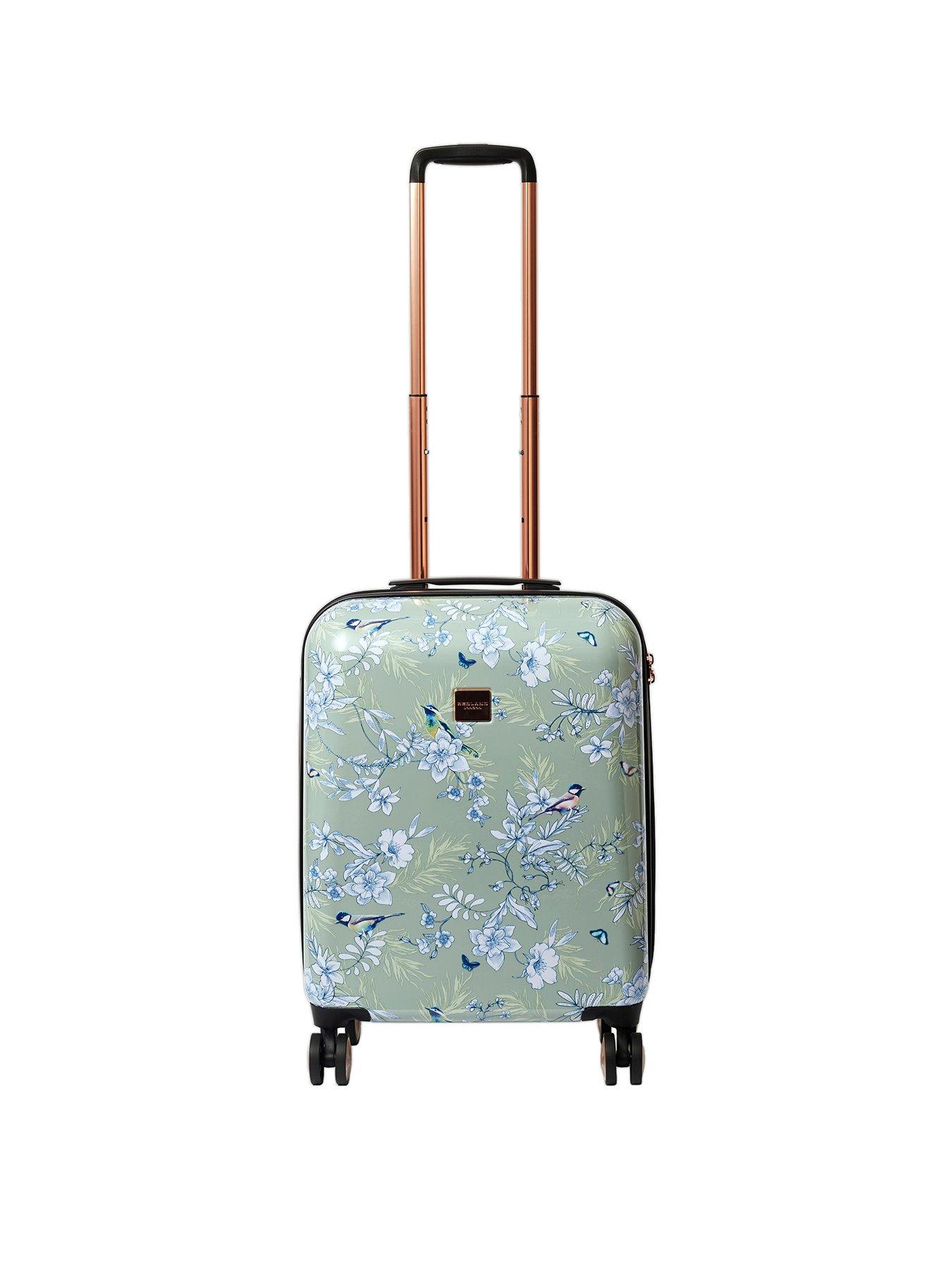 Chaps navy store floral luggage