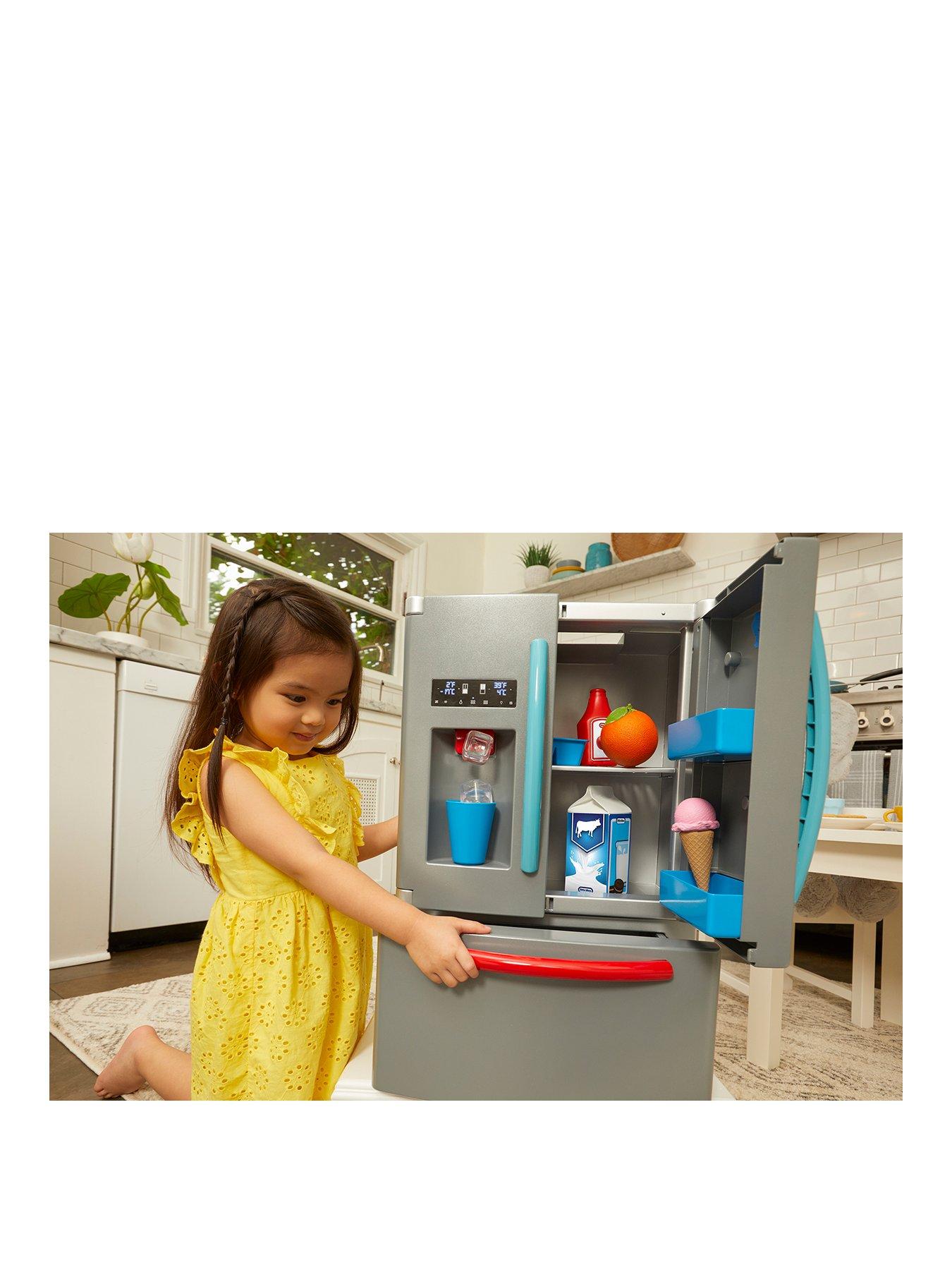 Little Tikes First Fridge Realistic Pretend Kitchen Appliance with Ice  Dispenser