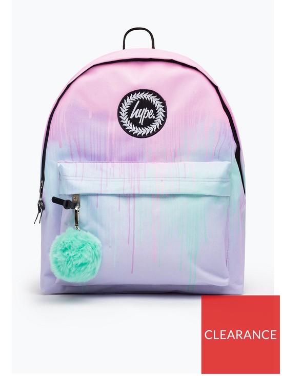 front image of hype-pastel-drip-backpack