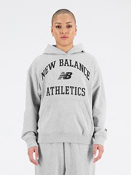 New Balance Athletics Varsity Oversized Fleece Hoodie - Grey