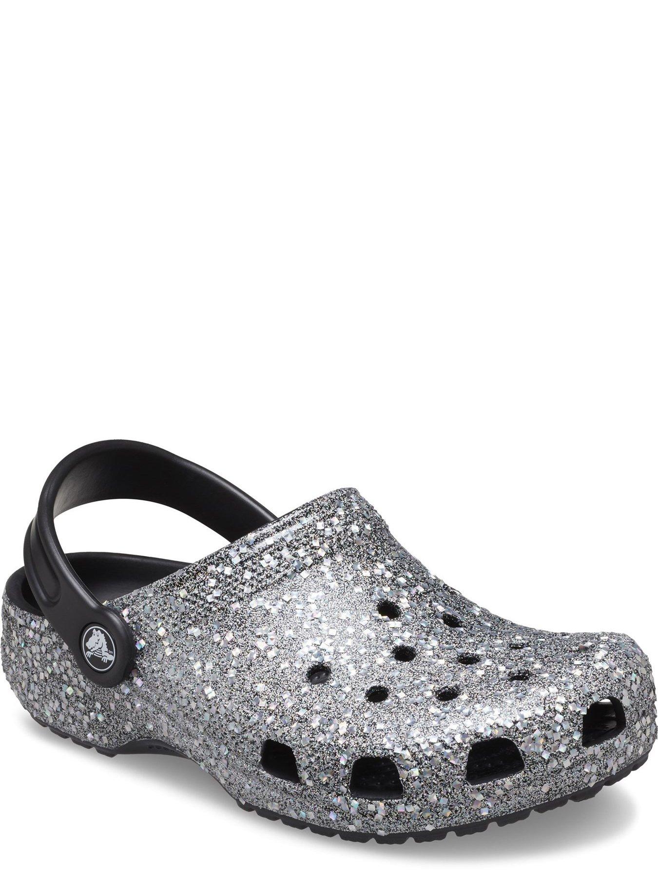 Womens sparkly clearance crocs