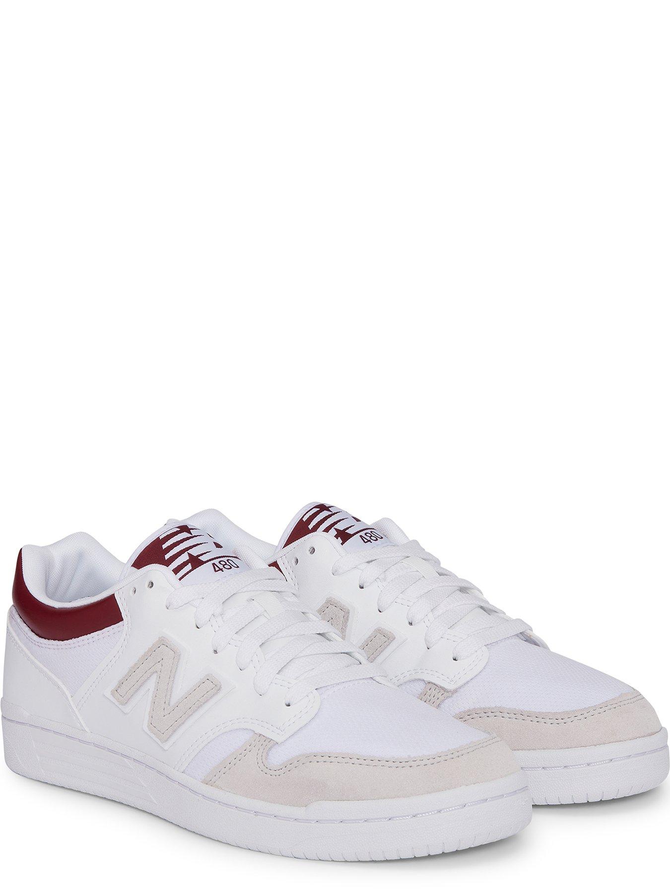 New Balance 480l - White/Red | very.co.uk