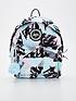  image of hype-unisex-blue-pastel-abstract-crest-backpack