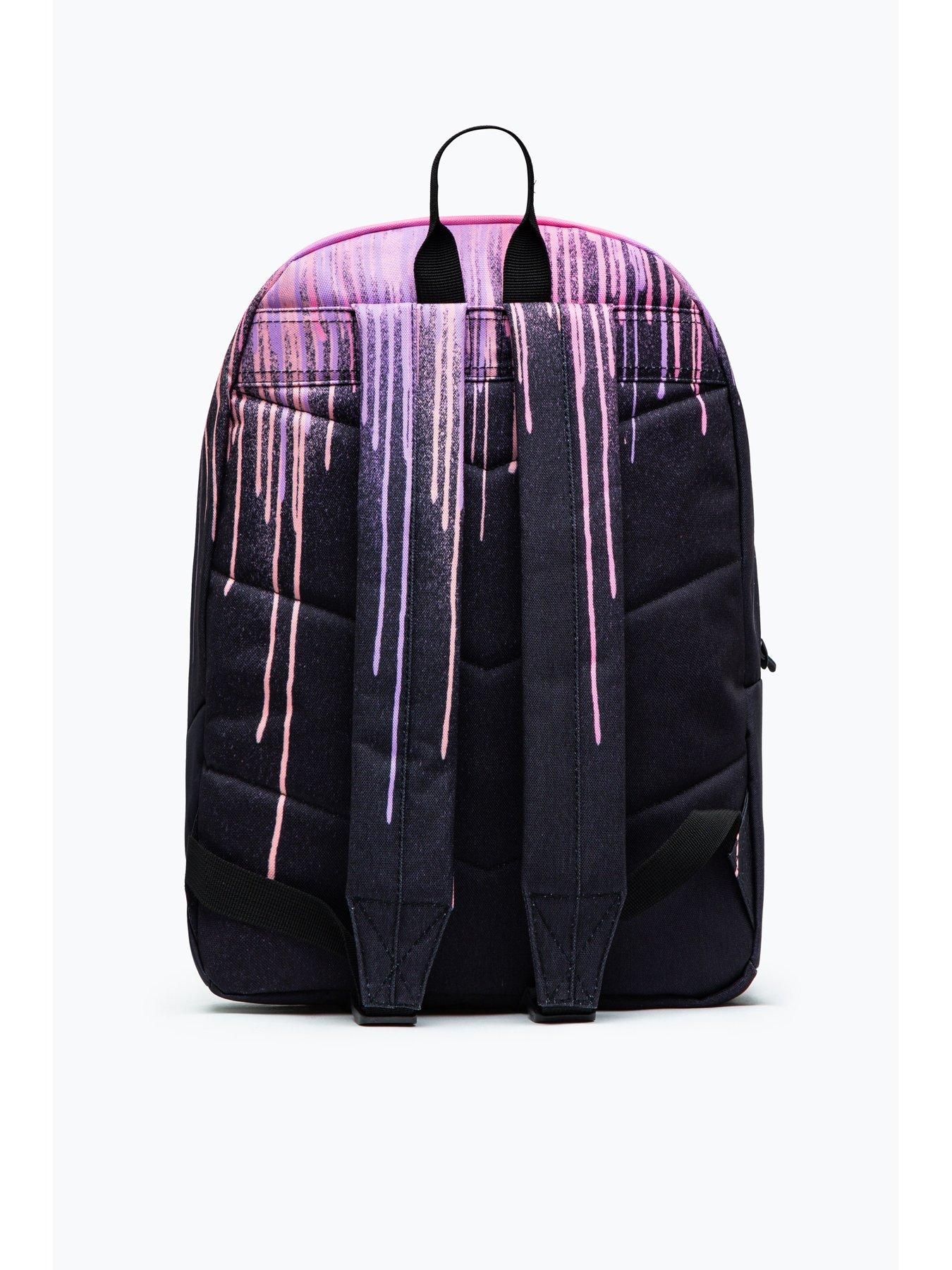HYPE UNISEX PINK DRIPS CREST BACKPACK