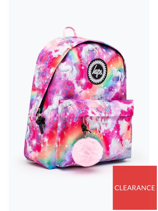stillFront image of hype-pink-magical-unicorn-backpack